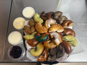 Variety of bagels