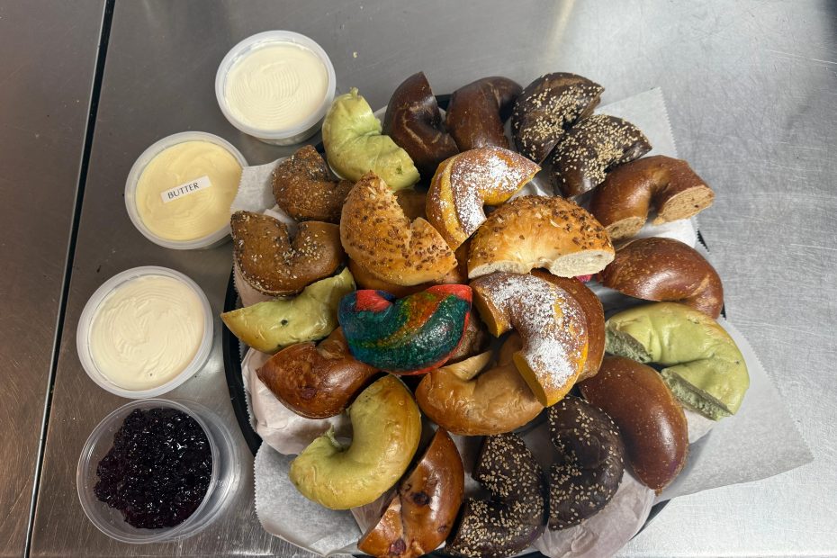 Variety of bagels