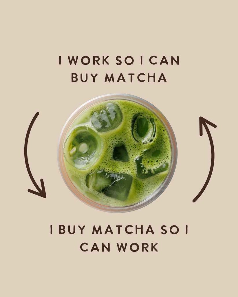 A matcha image as a meme