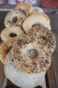 Stacked bagels