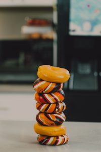 Stacked bagels
