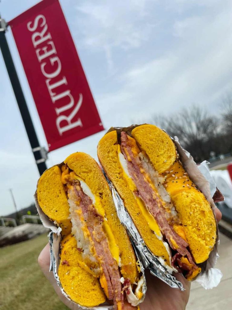 Fast Bagel Rutgers Game Day Breakfast